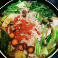 momo634's cooksnap of when they made 簡単☆中国有名なお粥#猪肝枸杞菠菜粥#.