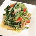 カネチャン's cooksnap of when they made 生でシャキシャキ！水菜とカニカマの酢の物.