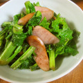 低カロ探検隊's cooksnap of when they made ➏うまい菜とソーセージのバター醤油炒め➏.