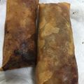 ☆えりんこ☆★'s cooksnap of when they made リメイクレシピ!簡単、生姜焼きで春巻き.