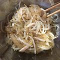 ななお_k's cooksnap of when they made 葛きりとモヤシのすりごまポン酢和え.