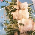 ヨーさん's cooksnap of when they made ヘルシー！豆苗と豚バラの中華風レンジ蒸し.