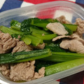 まな姫's cooksnap of when they made 【簡単】小松菜と豚肉の煮浸し【あと一品】.