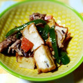 AtoriR's cooksnap of when they made さば缶と厚揚げのピリ辛炒め.