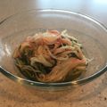 しろいの46's cooksnap of when they made 生でシャキシャキ！水菜とカニカマの酢の物.