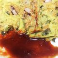 ＊にょにょん＊'s cooksnap of when they made ピリ辛ダレ＊チヂミ、ポキ丼、サラダに.