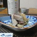 ダイナマイト漆黒's cooksnap of when they made 超簡単な酒の肴！しめ鯖とガリの和え物♪.