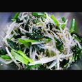 ぽんきちっちーず's cooksnap of when they made ほうれん草ともやしの簡単ナムル.