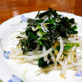 猫のオソマ's cooksnap of when they made ほうれん草とモヤシとシラスの海苔ナムル.