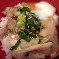 ゆりりん２９'s cooksnap of when they made ☆ねぎ塩山椒ｄｅ豚トロろ丼☆.