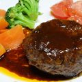 めかにか's cooksnap of when they made ふわふわ、やわらか、塩麹のハンバーグ.