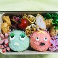 まみーりん's cooksnap of when they made 【キャラ弁】ガチャピン＆ムックのお弁当.