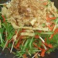 藍川咲's cooksnap of when they made 水菜とカリカリ油揚げの味ポンサラダ.