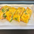 はらぺこしろうさぎ's cooksnap of when they made ♡カニカマとあおさの玉子焼き♡.