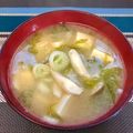 はらぺこしろうさぎ's cooksnap of when they made あおさ海苔の豆腐としめじのお味噌汁♪.