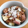 ayakaL7's cooksnap of when they made ハムチーズ納豆.