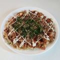 ポニーリボン's cooksnap of when they made お餅アレンジ～粉のいらないお好み焼き.