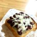 広野のタイタン's cooksnap of when they made 煮豆ものせて♡チーズトースト♡.