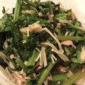 ayumi84's cooksnap of when they made からし菜のえのきツナ缶あえ.