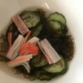 クック3WI5PE☆'s cooksnap of when they made きゅうり、かにかまのもずく酢の物.