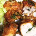 boorand's cooksnap of when they made ムネ肉のシソ磯辺揚げ.