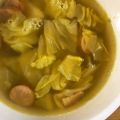 lily…♡'s cooksnap of when they made キャベツとソーセージのカレー風味スープ.