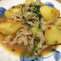 ずぼら新米主婦's cooksnap of when they made じゃがいもと豚バラの甘辛炒め.