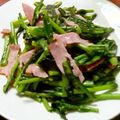 クックVOY1Q3☆'s cooksnap of when they made 基本の菜花とベーコンのソテー.