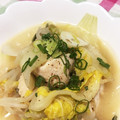 リュウ宝マル's cooksnap of when they made 鶏むね肉と白菜 もやしの味噌コンソメ煮❀.