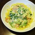 ＊eriwan＊'s cooksnap of when they made 菜の花とベーコンのクリームパスタ.