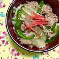 ふたごゆき's cooksnap of when they made 玉ねぎいっぱい☆豚丼☆.