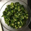 クックUCOB6L☆'s cooksnap of when they made オクラとキュウリの和えもの.