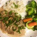 mycooknote's cooksnap of when they made 時短でも本格☆ビーフストロガノフ.