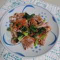 イチゴ、イチゴ。's cooksnap of when they made 小松菜と豚肉のダシ炒め.