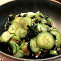 クック4HXW6I☆'s cooksnap of when they made オクラときゅうりとワカメの梅肉ソース和え.