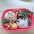 ちきakki's cooksnap of when they made キャラ弁♡スヌーピーとチャーリーブラウン.