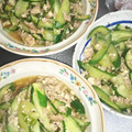 ひむとも's cooksnap of when they made キュウリと豚ひき肉のキムチ炒め.