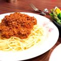 eink♥️'s cooksnap of when they made 我が家のミートソーススパゲッティ.