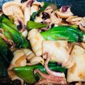 あいしゃさん's cooksnap of when they made ヤリイカとネギの味噌炒め.