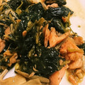ゆいったろ's cooksnap of when they made ☆鮭とほうれん草のガリバタぽん炒め☆.