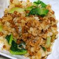 nosso's cooksnap of when they made 納豆レタス炒飯.