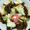 クックY08S17☆'s cooksnap of when they made 牛肉と焼き豆腐のすき煮.