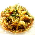 earth。's cooksnap of when they made 梅と大葉が香る♪キャベツの浅漬け風サラダ.