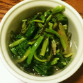 朝はカフェオレ's cooksnap of when they made 味付け不要✿ほうれんそうともずくの和え物.