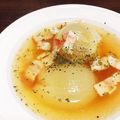 Naogon703's cooksnap of when they made レンジで簡単！たまねぎとベーコンのスープ.
