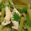 kuragenoie's cooksnap of when they made フキと厚揚げの煮物.