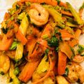 jambadog's cooksnap of when they made エビとセロリのカレー炒め.