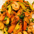 jambadog's cooksnap of when they made エビとセロリのカレー炒め.