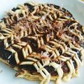 ジャスフォー's cooksnap of when they made ＠低糖質 おから粉お焼き お好み焼き風.
