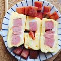 kaokaofood's cooksnap of when they made サイコロスパム卵焼き.
